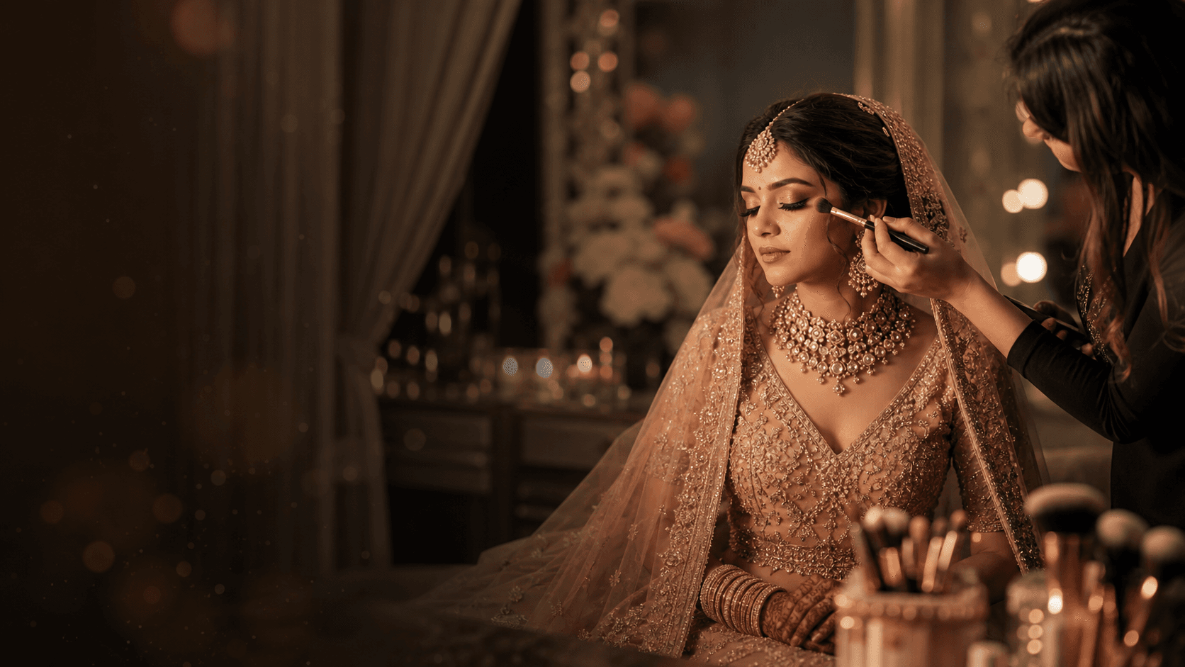 Glamm Makeover hero — bridal beauty artistry